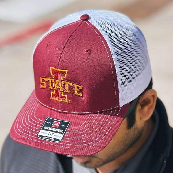 Richardson I-State Cardinal & White Trucker Hat